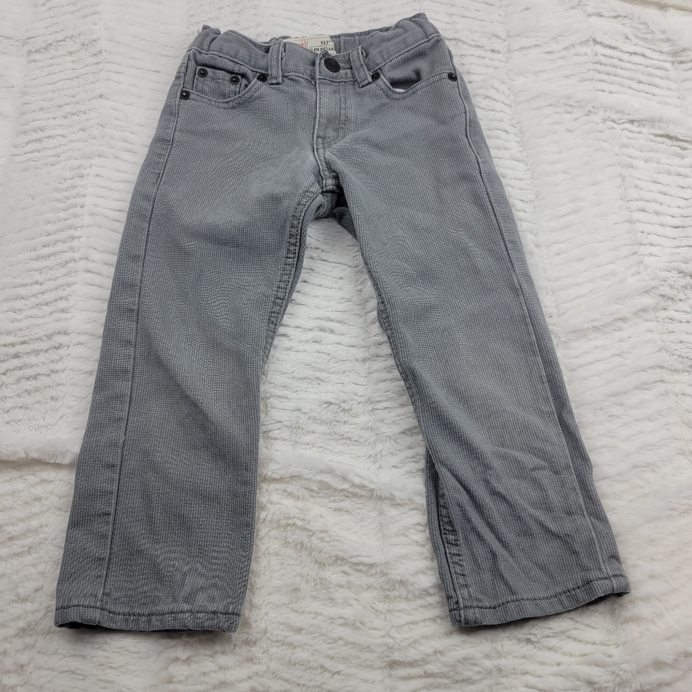 3/$12 Levi's 4T grey corduroy jeans
